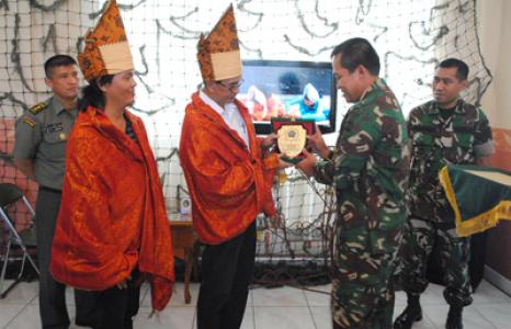Danrem 022/PT Terima Kunjungan Pemred Merapi